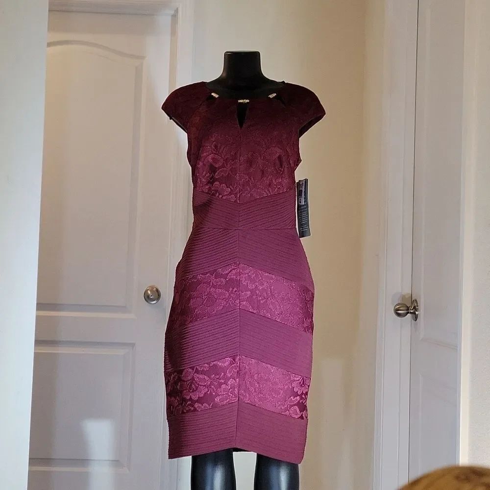 BRAND NEW MELROSE MELROSE SOCIAL ROUNDNECK LINE SLEEVELESS DRESS - Picture 4 of 16